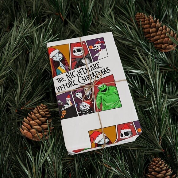 The Nightmare Before Christmas Jake, Sally, Boo, Zero and More Wrapping Paper - Picture 1 of 7